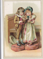 Chromo / Cpa - Publicité Chocolat Ribet --enfants Lisant - Lausanne ( Suisse ) - Andere & Zonder Classificatie