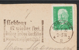 MiNr. 411  Koblenz Ist Wieder Frei   (0784) - Usati