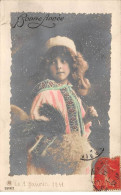 Enfant - N°80992 - Grete Ou Hanni Reinwald .Blandine Ebinger ? Portant Un Manteau Rose - Bonne Année - Ritratti