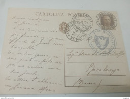1934 CARTOLINA CON ANNULLO SPERLONGA ROMA + FONTANAROSA AVELLINO - Storia Postale