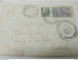 1931 LETTERA ESPRESSA CON ANNULLO NAPOLI + AMB. ROMA - TORINO  + PINEROLO TORINO - Posta Espresso