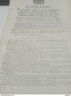 1810 MANIFESTO NAPOLEONICO - Decrees & Laws