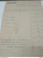 1947 FIERA DEL BASSO PO  MANTOVANO POGGIO RUSCO - Historical Documents