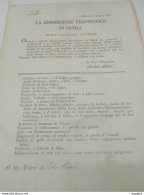 1831  BOLOGNA COMMISSIONE PROVINCIALE DI SANITA'  ELENCO PRODOTTI NOCIVI - Historical Documents