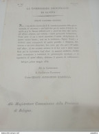 1832  BOLOGNA COMMISSIONE PROVINCIALE DI SANITA' - Historische Documenten