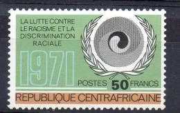 République Centrafricaine Lutte Contre Le Racisme 1971 XX - Central African Republic