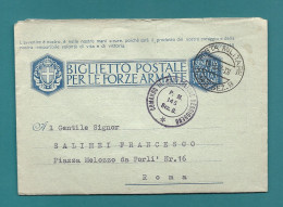 WW2 - Corps Expéditionnaire Italien Sur Le Front De L'Est - 1943  . Secteur 145, B.  NEBBIOGENO --> ROME (GOTENHAFEN) - Storia Postale