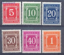 Tanzania 1967 Mi Por 1-6 MNH  (ZS4 TNZpor1-6) - Non Classificati