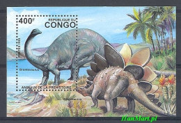 Congo, Republic (Brazzaville) 1993 Mi Block 124 MNH  (ZS6 CNGbl124) - Preistorici