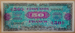 50 Francs Drapeau Juin 1944 Sans Série - 1944 Drapeau/Francia