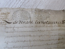 CACHET DE GENERALITE DE PARIS Sur Document De 4 Pages - 1705 - Seals Of Generality