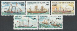 CENTRAFRIQUE - N°625/9 ** (1984) Bateaux - Central African Republic