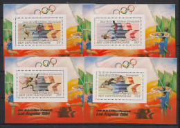 CENTRAFRICAINE - 1982 - SB N°YT. 552 à 555 - Olympics - Neuf Luxe ** / MNH - Central African Republic