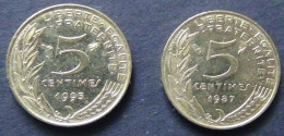 France - 1987/95 - KM 933 - 5 Centimes - XF - Look Scans - 5 Centimes