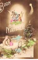 Anges - N°85345 - Buon Natale - Fillettes Regardant Des Anges Dans Le Ciel - Engelen