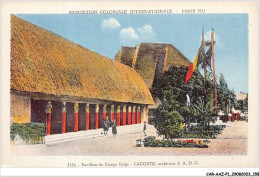 CAR-AAZP1-0080 - CONGO - Exposition Coloniale Internationale - Pavillon Du Congo Belge - Andere & Zonder Classificatie