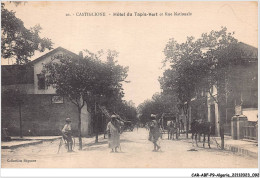 CAR-ABFP9-1008-ALGERIE - CASTIGLIONE - Hotel Du Tapis-vert Et Rue Nationale - Autres & Non Classés