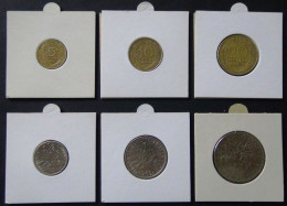 France - 1968/69/70 - KM 925, 926a, 929, 930, 931, 933 - 5, 10, 20 Centimes, 1/2, 1 + 5 Franc - VF/XF - Look Scans - Andere & Zonder Classificatie