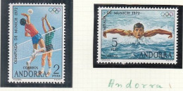 ANDORRA  Span. 76-77, Postfrisch **, Olympische Sommerspiele, München, 1972 - Neufs