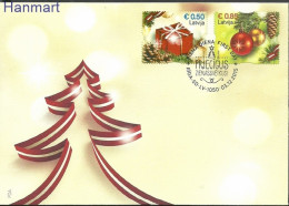 Latvia 2015 Mi 969-970 FDC  (FDC ZE3 LTV969-970) - Noël