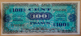 100 Francs Drapeau Juin 1944 Sans Série - 1944 Flag/France