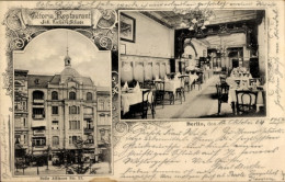 CPA Berlin Kreuzberg, Victoria Restaurant, Belle Alliance Straße, Innenansicht - Other & Unclassified