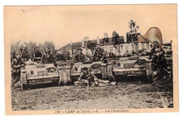 02 - CPA 1937 - CAMP DE SISSONNE - LES CHENILLETTES - VÉHICULES BLINDÉS FRANÇAIS - AISNE - Autres & Non Classés