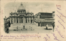 CPA Roma Rom Lazio, Vatikan, Piazza E Basilica Di S. Pietro - Autres & Non Classés