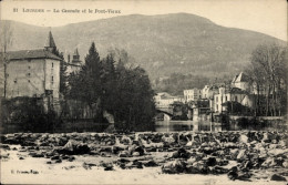 CPA Lourdes Hautes Pyrénées, La Cascade Et Le Pont-Vieux - Andere & Zonder Classificatie