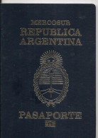 Passeport Biométrique MERCOSUR Rare De L'Argentine - Condition Exceptionnelle !!! - Historische Documenten
