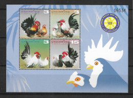 Thailand 2003 MiNr. Block 169 I Birds Bantam Chicken Breeds LANKA PHILEX 2003 S\sh MNH** 12.00 € - Tailandia