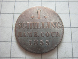 Hamburg 1 Schilling 1855 - Petites Monnaies & Autres Subdivisions