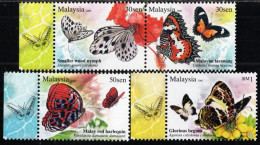 Malaysia - 2008 - Butterflies Of Malaysia - Mint Stamp Set - Malasia (1964-...)