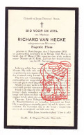 DP Richard Van Hecke ° Destelbergen 1870 † Gent 1934 X Eugenie Flass - Devotieprenten