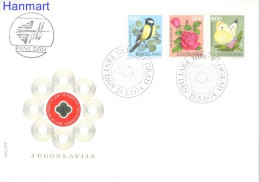 Yugoslavia 1974 Mi 1559-1561 FDC  (FDC ZE2 YUG1559-1561a) - Rozen