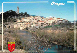 34 - Olargues - Vue Générale - Le Jaur - Le Pont Du Diable - La Tour XIle Siècle - Blasons - CPM - Carte Neuve - Voir Sc - Andere & Zonder Classificatie