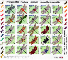 Malaysia - 2000 - Dragonflies And Damselflies - Mint Imperforated Stamp Sheetlet - Malasia (1964-...)