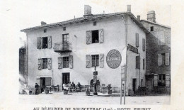 46  SOUSCEYRAC  AU DEJEUNER  HOTEL PRUNET - Sousceyrac