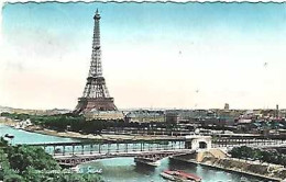 France & Marcofilia, Paris, Panorama Of The Seine, Paris Aviation A Algés Portugal 1952 (71) - Monumenten