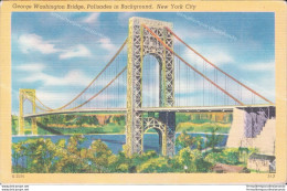 Ao281 Cartolina New York City George Washington Bridge - Other & Unclassified