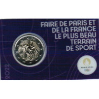 FRANCE - 2 EURO 2022 - JEUX OLYMPIQUES 2024 - COINCARD MAUVE - BU - France