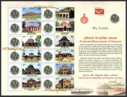 India 2024 Archaeology & Museums, Architecture, Haryana, Coin, Indus Script, Set Of 12,Full Sheet, MNH (**) Inde,Indien - Ongebruikt