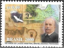 Brazil Brasil Brasilien 2000 Arbitral Report French Guyana Barao Rio Branco Michel No. 3122 MNH Postfrisch Neuf ** - Neufs