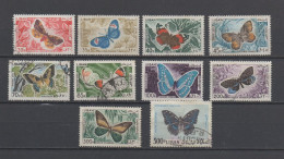 Lebanon 1965 Butterflies Complete Set Of Used Stamps Liban Libano - Líbano