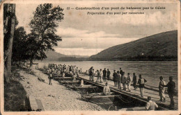 N°6748 W -cpa Construction D'un Pont De Bateaux Par Le Génie- - Manoeuvres