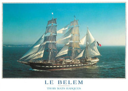 Bateaux - Voiliers - Le Belem - Trois-Mâts Barque Construit En 1896 à Nantes, Par Le Chantier Dubigeon - CPM - Carte Neu - Veleros