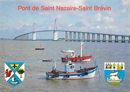 44 - Pont De Saint Nazaire - Saint Brévin - Bateaux - Blasons - CPM - Voir Scans Recto-Verso - Saint Nazaire