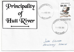 Lettre De La Principauté De Hutt River (Western-Australia), Circulation Interieure (RARE) Stamp / Timbre $ 4,00 - Andere-Oceanië