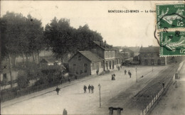 CPA Montceau Les Mines Saône Et Loire, Bahnhof - Other & Unclassified