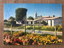 ILE DE RE Le Chabot Vieux Moulin Au Fond L'Eglise - Ile De Ré